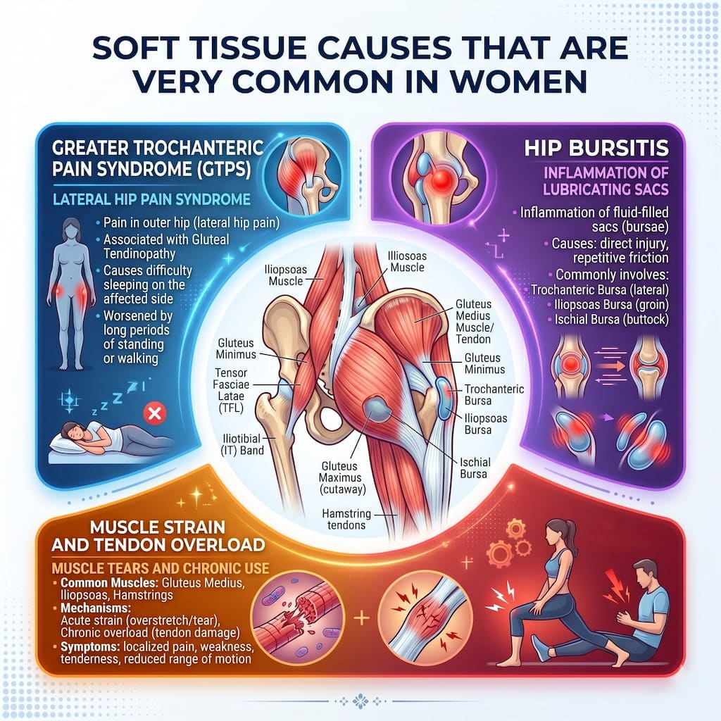 Soft Tissue Causes That Are Very Common in Women